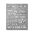 thumbnail image 1 of Stupell Industries Bathroom Rules List Sign Graphic Art Gallery Wrapped Canvas Print Wall Art, Design by Conrad Knutsen, 1 of 4