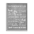 thumbnail image 1 of Stupell Industries Bathroom Rules List Sign Graphic Art Gray Framed Art Print Wall Art, Design by Conrad Knutsen, 1 of 7