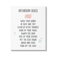 thumbnail image 1 of Stupell Industries Bathroom Rules List Soap Bubbles Typography Painting Gallery Wrapped Canvas Print Wall Art, 1 of 5