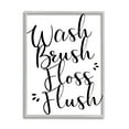 thumbnail image 1 of Stupell Industries Bathroom Rules Phrase Typography Painting Gray Framed Art Print Wall Art, 16 x 20, 1 of 8