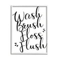 thumbnail image 1 of Stupell Industries Bathroom Rules Phrase Typography Painting White Framed Art Print Wall Art, 24 x 30, 1 of 8