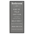 thumbnail image 1 of Stupell Industries Cottage Bathroom Rules Reminders Black Framed Giclee Art, 10 x 24, by Julia Frost, 1 of 8