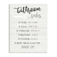 thumbnail image 1 of Stupell Industries Bathroom Rules Toilet Paper Sign Country Plank Pattern, 10 x 15, Design by Natalie Carpentieri, 1 of 6