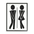 thumbnail image 1 of Stupell Industries Bathroom Sign Genders Got to Go Stance Figures, 16 x 20, Design by Lettered and Lined, 1 of 5