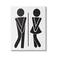 thumbnail image 1 of Stupell Industries Bathroom Sign Genders Got to Go Stance Figures, 30 x 40, Design by Lettered and Lined, 1 of 6