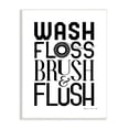 thumbnail image 1 of Stupell Industries Bathroom Terms Wash Floss Brush Flush Minimal Text, 13 x 19, Design by Stephanie Workman Marrott, 1 of 5