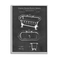 thumbnail image 1 of Stupell Industries Bathroom Tub Patent Diagram Graphic Art Gray Framed Art Print Wall Art, Design by Karl Hronek, 1 of 7