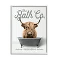 thumbnail image 1 of Stupell Industries Bathtub Highland Cow Animals & Insects Painting White Framed Art Print Wall Art, 11 x 14, 1 of 9