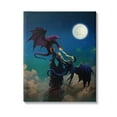 thumbnail image 1 of Stupell Industries Battling Dragons at Night Fairy Tales & Fantasy Painting Gallery Wrapped Canvas Art Print Wall Art, 24 x 30, 1 of 8