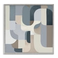 thumbnail image 1 of Stupell Industries Modern Bauhaus Blue Curves Gray Framed Giclee Art, 17 x 17, by Annabelle Hall, 1 of 8