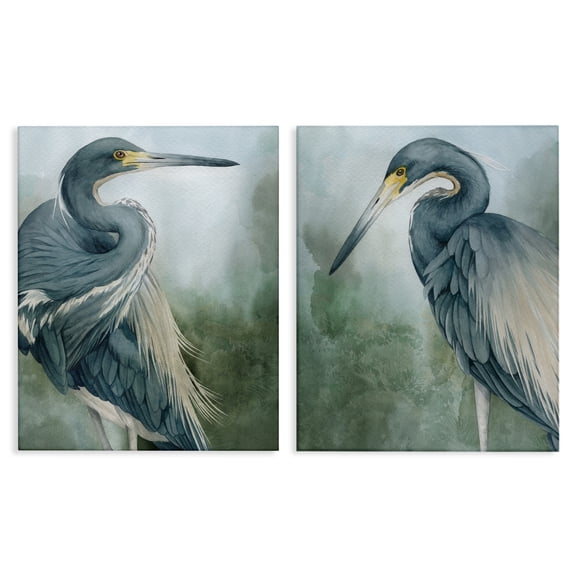 Stupell Industries Bayou King Herons 2 Piece Canvas Wall Art Set design by Grace Popp, 30 x 24