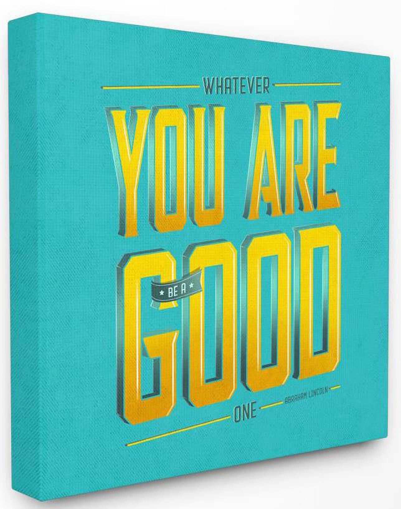 Stupell Industries Be A Good One Inspirational Vintage Comic Book Blue Design Canvas Wall Art by Ester Kay