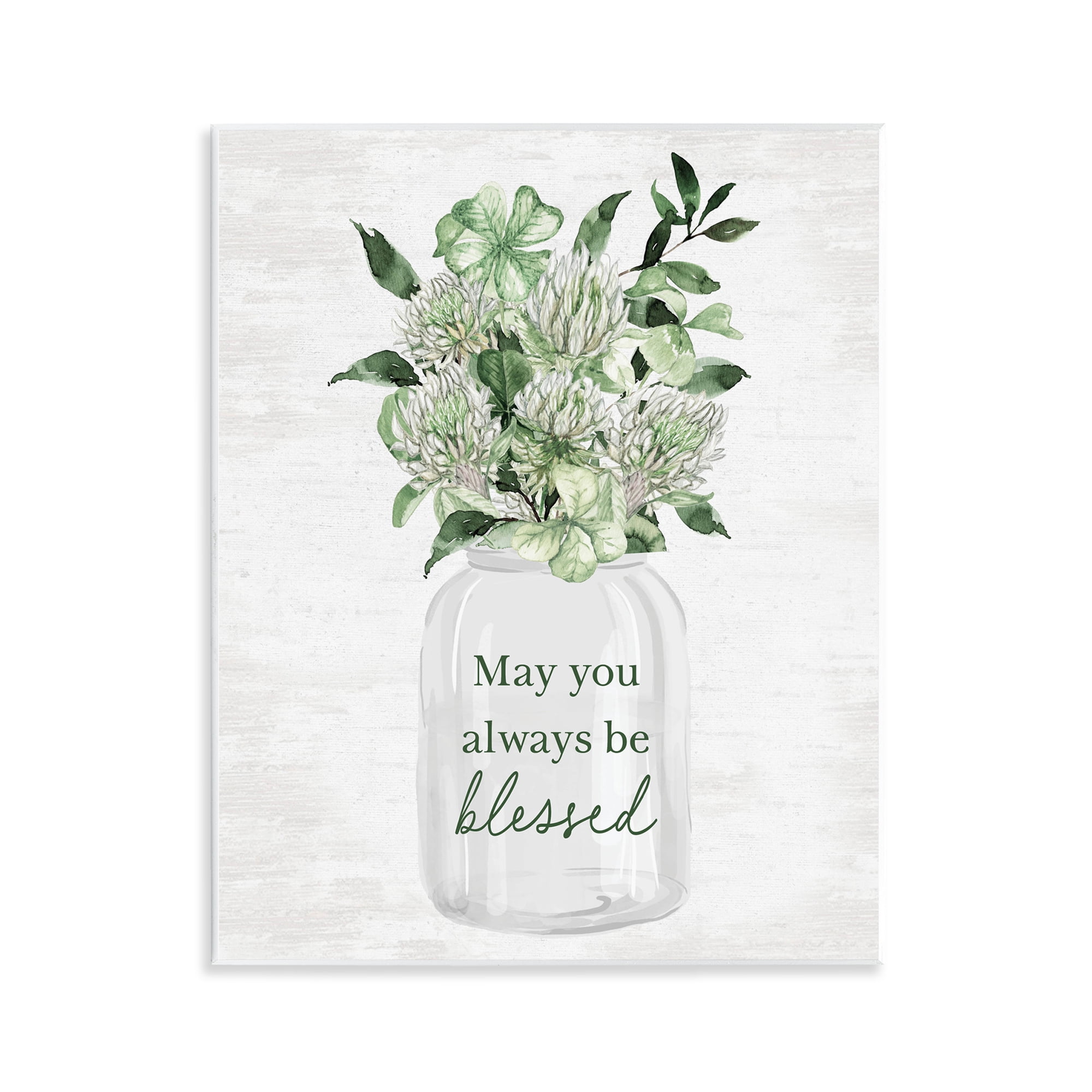 Stupell Industries Be Blessed Bouquet Botanical & Floral Painting Unframed Art Print Wall Art, 11 x 14