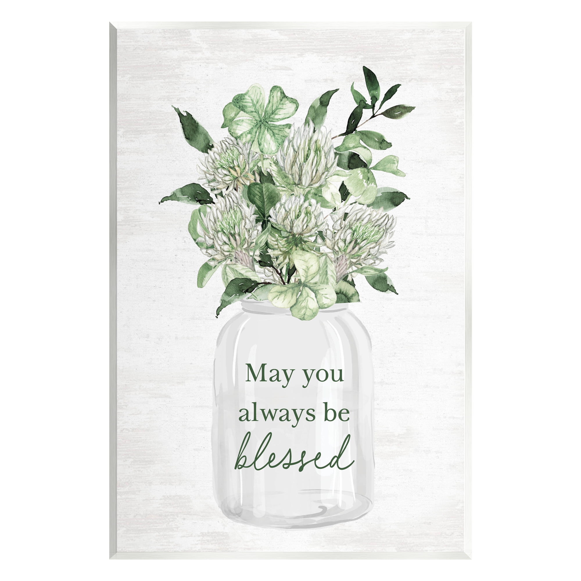 Stupell Industries Be Blessed Herb Bouquet Botanical & Floral Painting Unframed Art Print Wall Art, 10 x 15