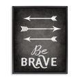 thumbnail image 1 of Stupell Industries Farmhouse Be Brave Arrows Black Floating Frame Canvas Art, 17 x 21, by Ashley Calhoun, 1 of 8