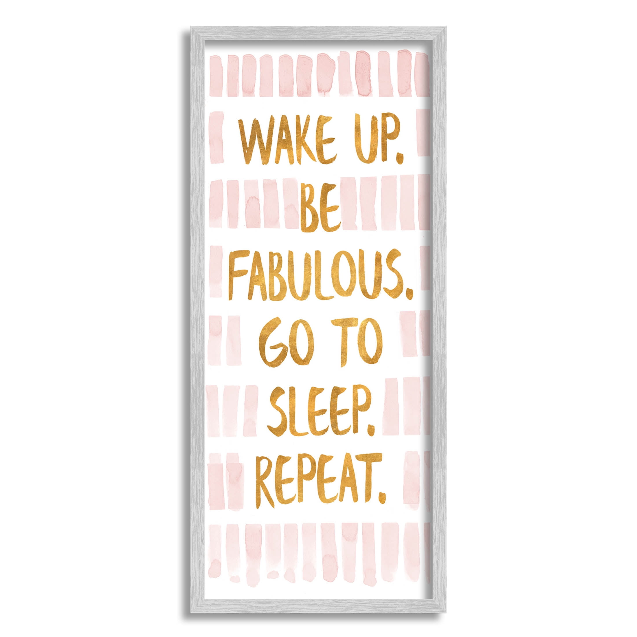 Stupell Industries Be Fabulous Glam Phrase Graphic Art Gray Framed Art Print Wall Art, Design by Sundance Group