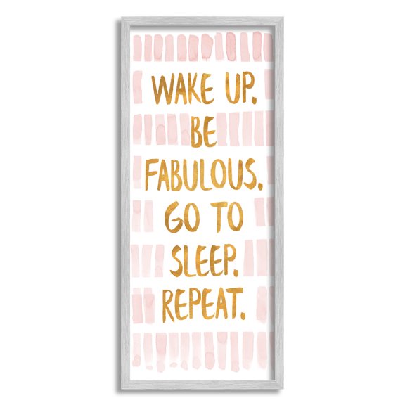 Stupell Industries Be Fabulous Glam Phrase Graphic Art Gray Framed Art Print Wall Art, Design by Sundance Group