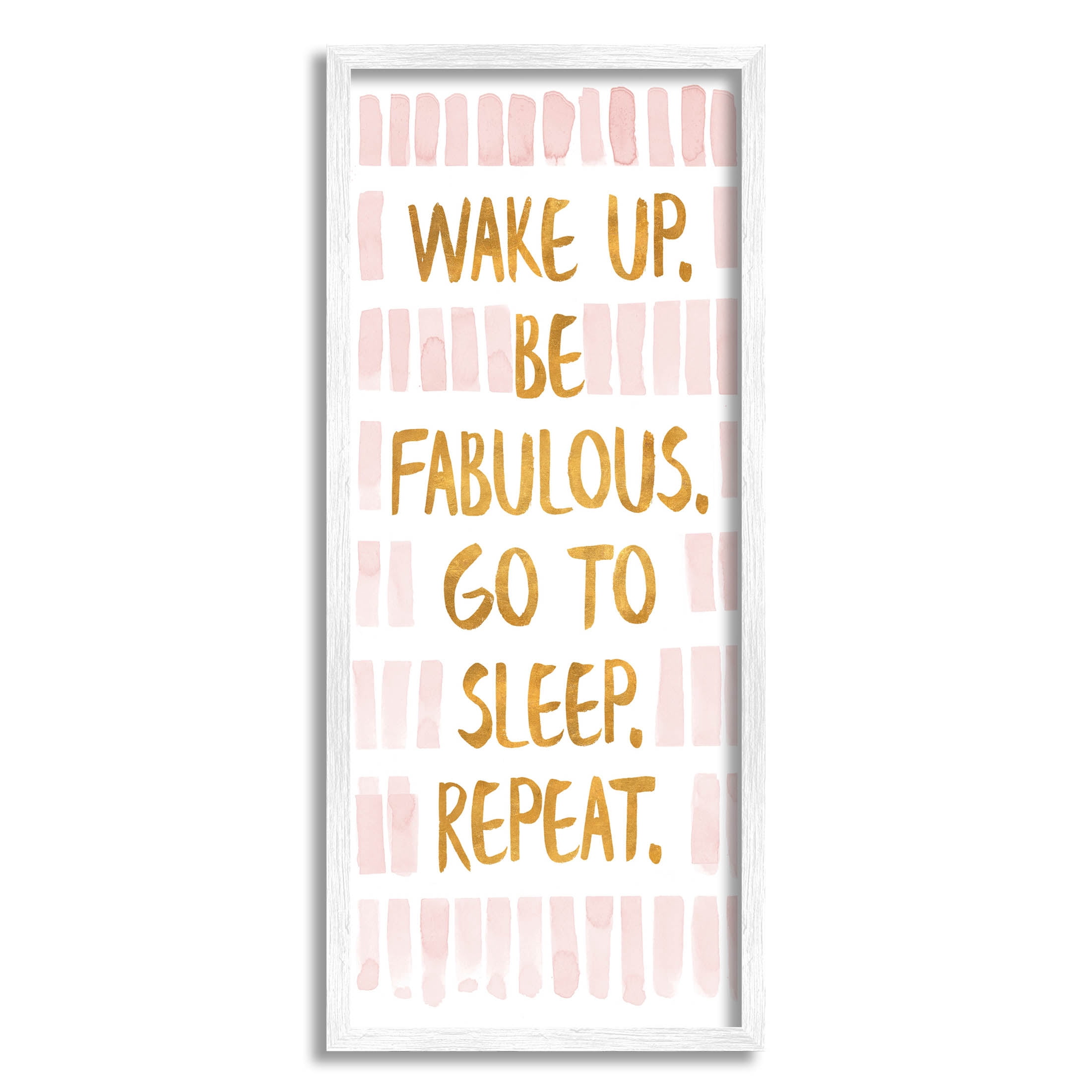 Stupell Industries Be Fabulous Glam Phrase Graphic Art White Framed Art Print Wall Art, Design by Sundance Group