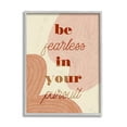 thumbnail image 1 of Stupell Industries Be Fearless In Pursuit Phrase Abstract Warm Shapes Grey Framed, 16 x 20, Design by Daphne Polselli, 1 of 1