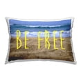 thumbnail image 1 of Stupell Industries Be Free Beach Phrase Decorative Printed Throw Pillow, 14 x 20, 1 of 5