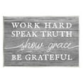 thumbnail image 1 of Stupell Industries Be Grateful Rustic Grain Pattern Motivational Phrase Graphic Art Unframed Art Print Wall Art, Design by Daphne Polselli, 1 of 5