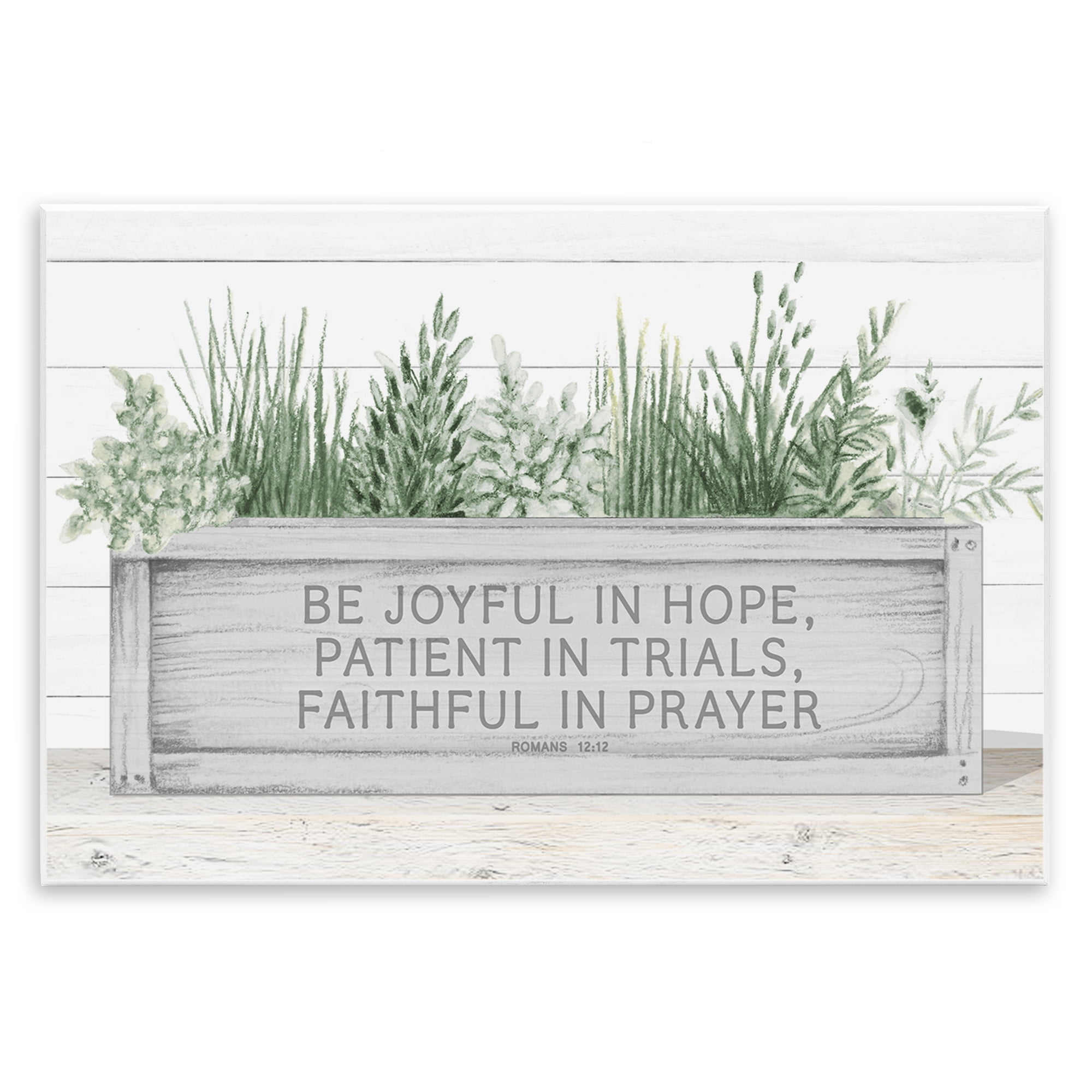 Stupell Industries Be Joyful Flower Box Wall Plaque Art, design by Janice Gaynor