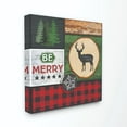 thumbnail image 1 of Stupell Industries Be Merry Christmas Holiday Pattern Collage DesignCanvas Wall Art By Artist Jennifer Pugh, 1 of 3