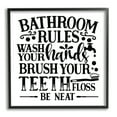thumbnail image 1 of Stupell Industries Be Neat Bathroom Rules Abstract Painting Black Framed Art Print Wall Art, 24 x 24, 1 of 9