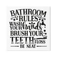 thumbnail image 1 of Stupell Industries Be Neat Bathroom Rules Abstract Painting Gallery Wrapped Canvas Print Wall Art, 36 x 36, 1 of 8