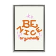 thumbnail image 1 of Stupell Industries Bohemian Be Nice To Yourself Gray Floating Frame Canvas Art, 17 x 25, by Indira Prieto | IndySign, 1 of 8