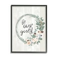 thumbnail image 1 of Stupell Industries Be Our Guest Greeting Charming Floral Wreath,16 x 20,Designed by Jennifer Ellory, 1 of 5