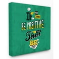 thumbnail image 1 of Stupell Industries Be Positive Or Quiet Vintage Comic Book Green Word Design Canvas Wall Art by Ester Kay, 1 of 3