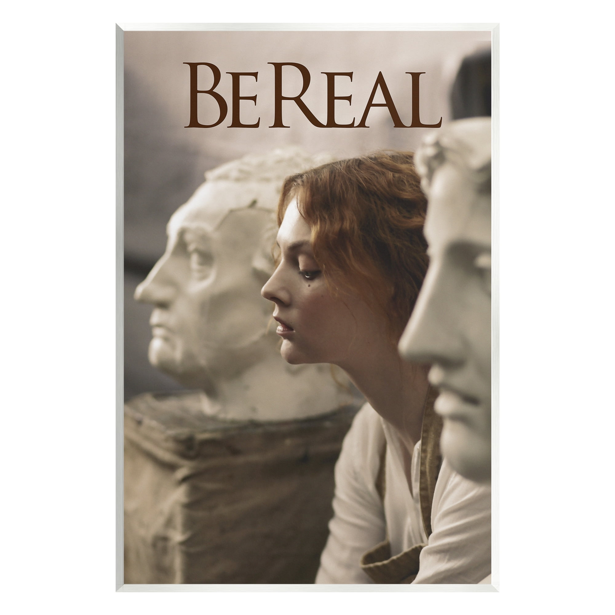 Stupell Industries Be Real Classical Sculptures Inspirational Painting Unframed Art Print Wall Art, 10 x 15