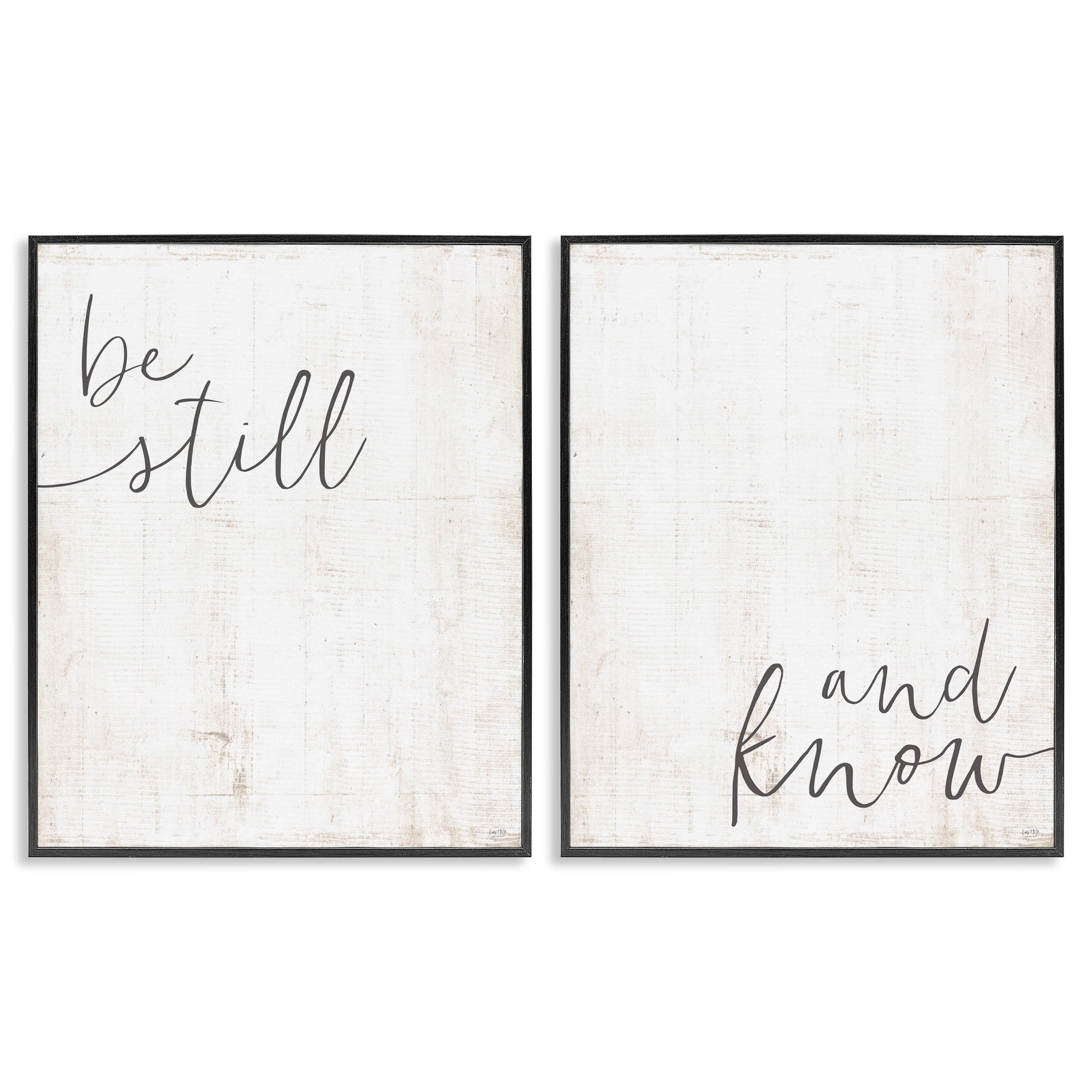 Stupell Industries Be Still And Know Calligraphy Inspirational Phrase,16 x 20, Design by LUX + Me Designs