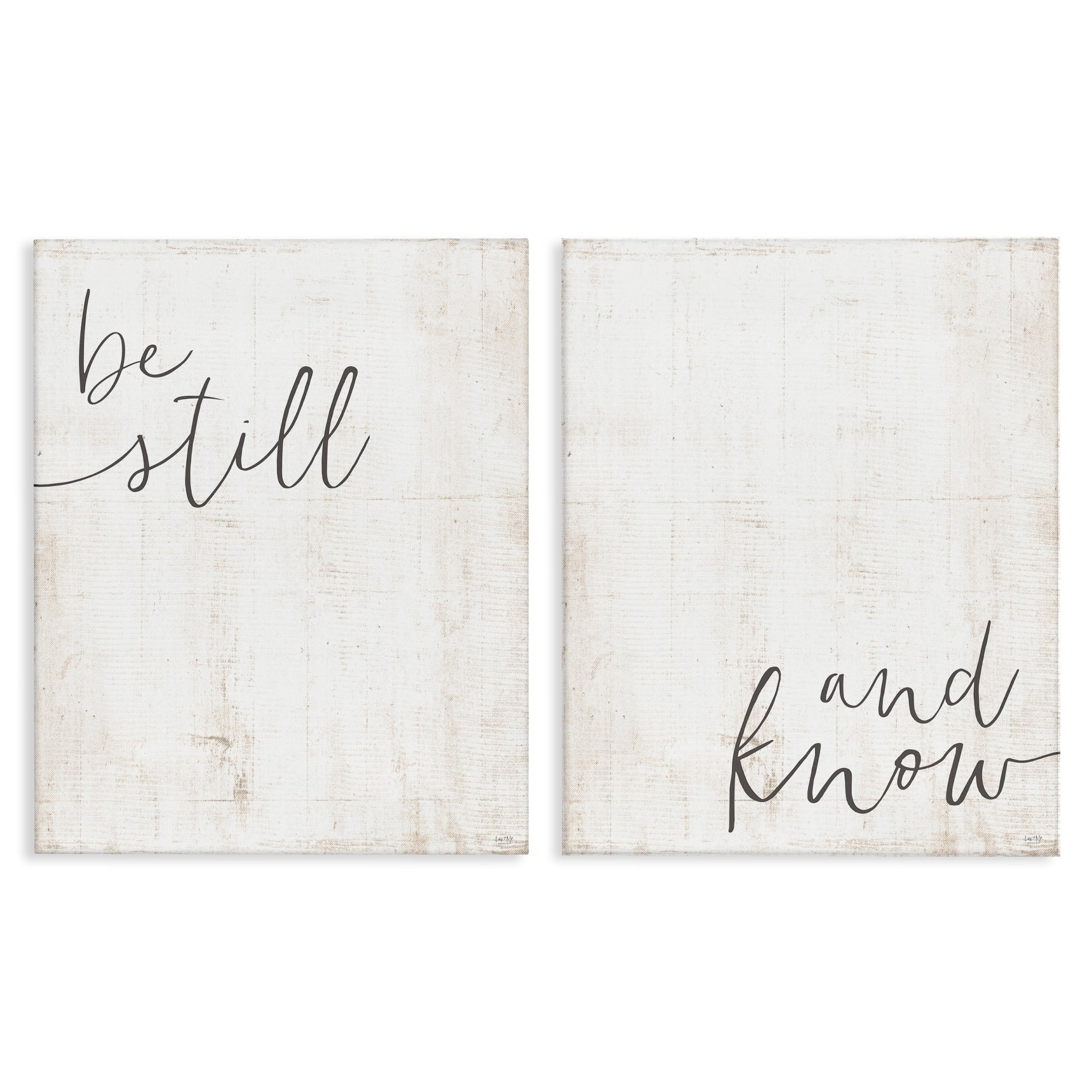 Stupell Industries Be Still And Know Calligraphy Inspirational Phrase,24 x 30, Design by LUX + Me Designs