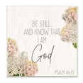thumbnail image 1 of Stupell Industries Be Still Religious Flower Word Design Wall Plaque by Kim Allen, 12" x 12", Wall Plaque, 1 of 6