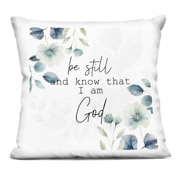 Stupell Industries Be Still Spiritual Prayer Decorative Printed Throw Pillow, design by Kim Allen