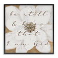 thumbnail image 1 of Stupell Industries Farmhouse Be Still with White Magnolia Black Framed Giclee Art, 12 x 12, by Lanie Loreth, 1 of 8