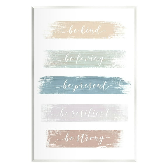 Stupell Industries Be Strong Inspirational Inspirational Painting Unframed Art Print Wall Art, 10 x 15