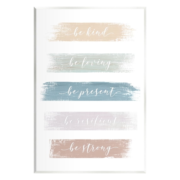 Stupell Industries Be Strong Inspirational Inspirational Painting Unframed Art Print Wall Art, 13 x 19