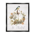 thumbnail image 1 of Stupell Industries Be Thankful Fall Florals Botanical & Floral Painting Black Floater Framed Canvas Art Print Wall Art, 17 x 21, 1 of 10
