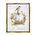 thumbnail image 1 of Stupell Industries Be Thankful Fall Florals Botanical & Floral Painting Gold Floater Framed Canvas Art Print Wall Art, 17 x 21, 1 of 10
