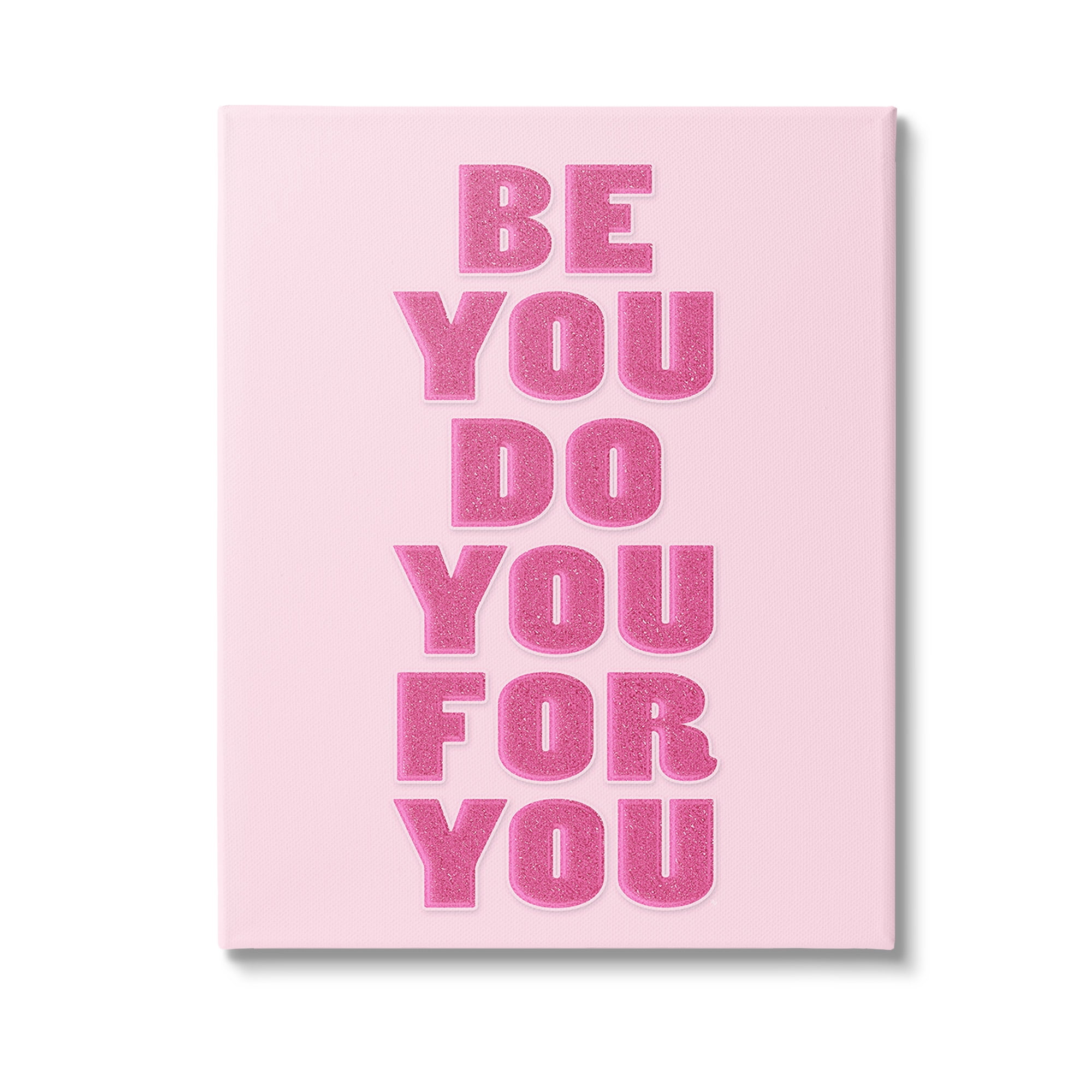 Stupell Industries Be You Bold Pink Inspirational Painting Gallery Wrapped Canvas Art Print Wall Art, 30 x 40