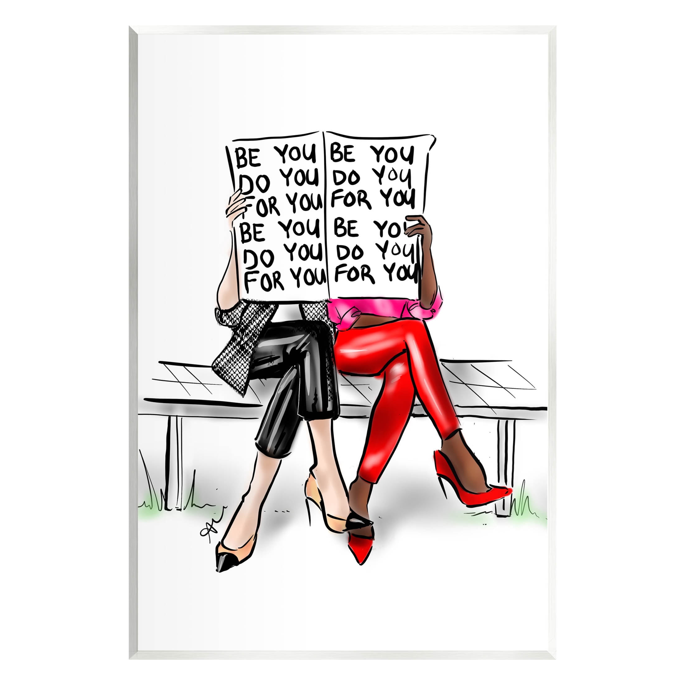 Stupell Industries Be You Confidence Phrase Graphic Art Unframed Art Print Wall Art, Design by Alison Petrie