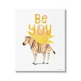 thumbnail image 1 of Stupell Industries Be You Inspiring Sunshine Fun Zebra Stripes Graphic Art Gallery Wrapped Canvas Print Wall Art, Design by Diane Neukirch, 1 of 7