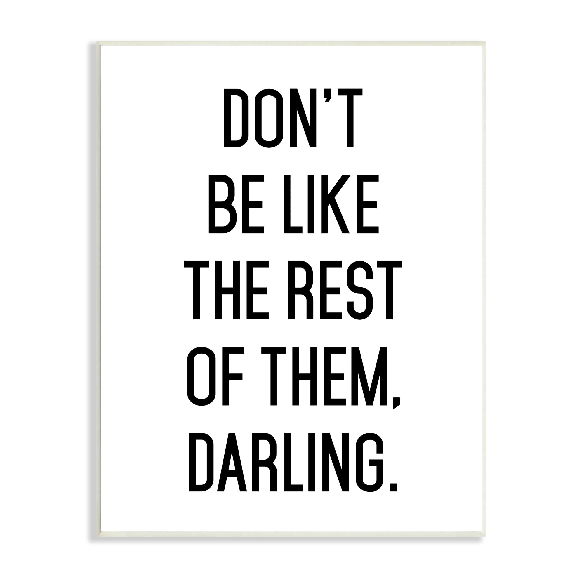 Stupell Industries Be Yourself Bold Inspiring Phrase Quote Graphic Art Unframed Art Print Wall Art, Design by Lettered and Lined