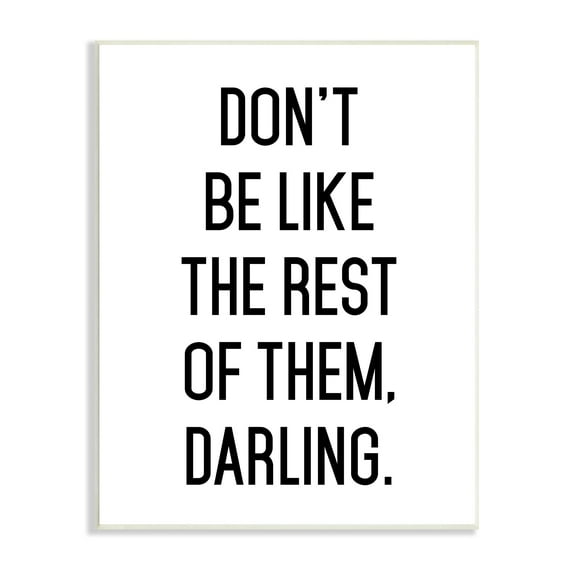 Stupell Industries Be Yourself Bold Inspiring Phrase Quote Graphic Art Unframed Art Print Wall Art, Design by Lettered and Lined