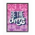 thumbnail image 1 of Stupell Industries Be the Change Quote over Purple Tie Dye Designed by Loni Harris, 1 of 8