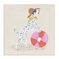 thumbnail image 1 of Stupell Industries Coastal Beach Ball Dalmatian Canvas Art, 17 x 17, by Krissy Mast, 1 of 7