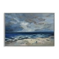 thumbnail image 1 of Stupell Industries Beach Before The Storm Nautical & Beach Painting Gray Framed Art Print Wall Art, 24 x 16, 1 of 2